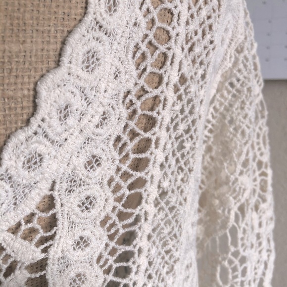 SOLD NWOT Love Stitch Knit Crochet Top L - Picture 5 of 6